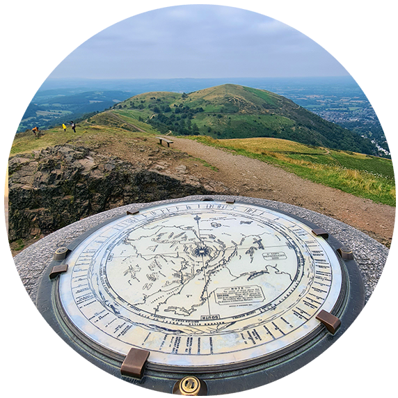 The Malvern Hills viewpoint