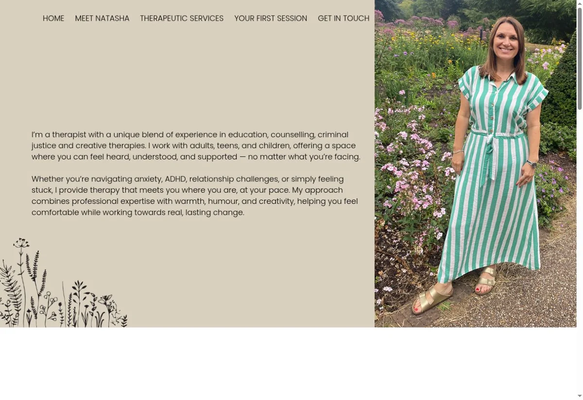 Natasha Callaghan website screenshot